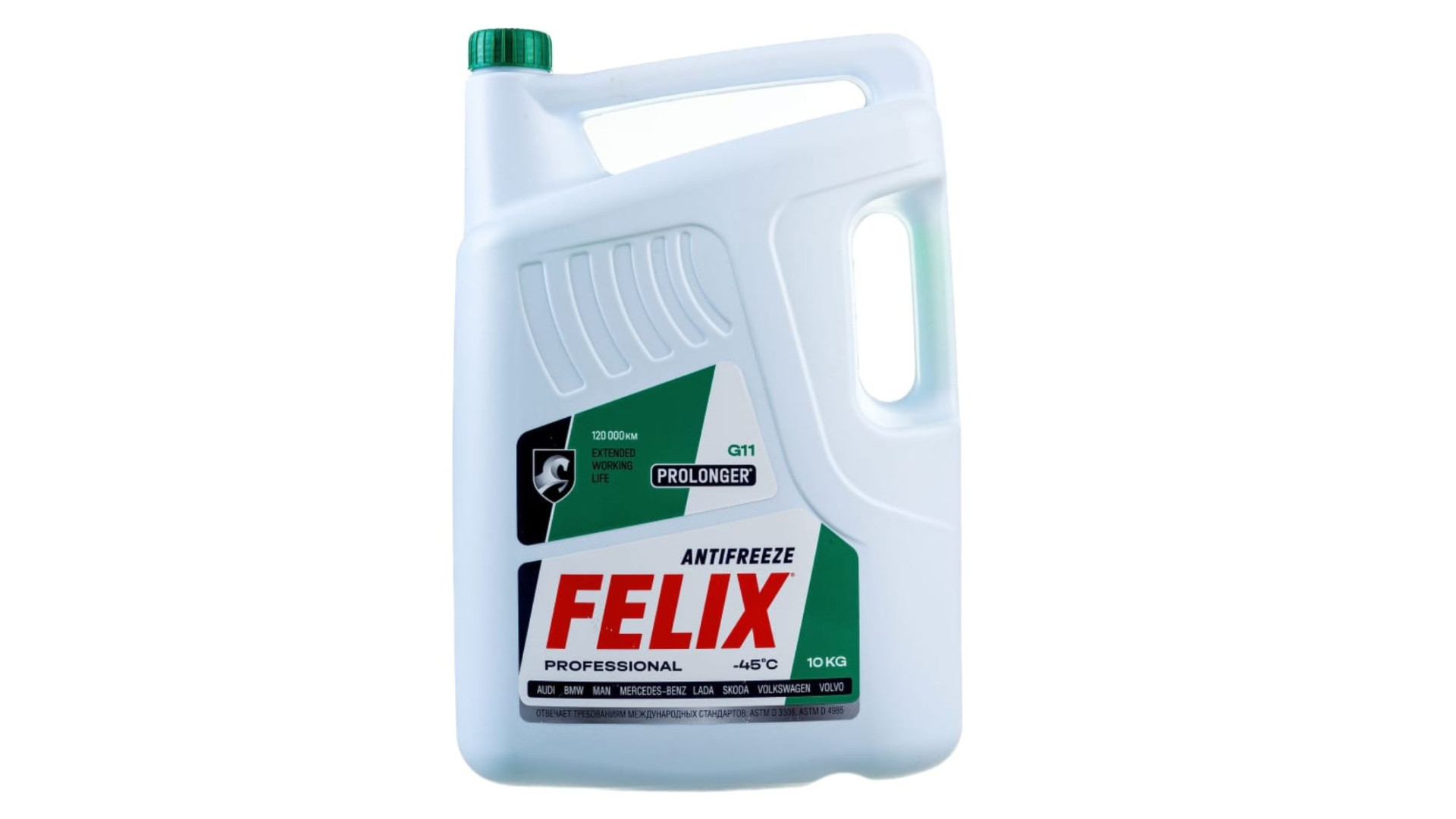 Антифриз G11 FELIX PROLONGER -40 белая банка зел. 10л