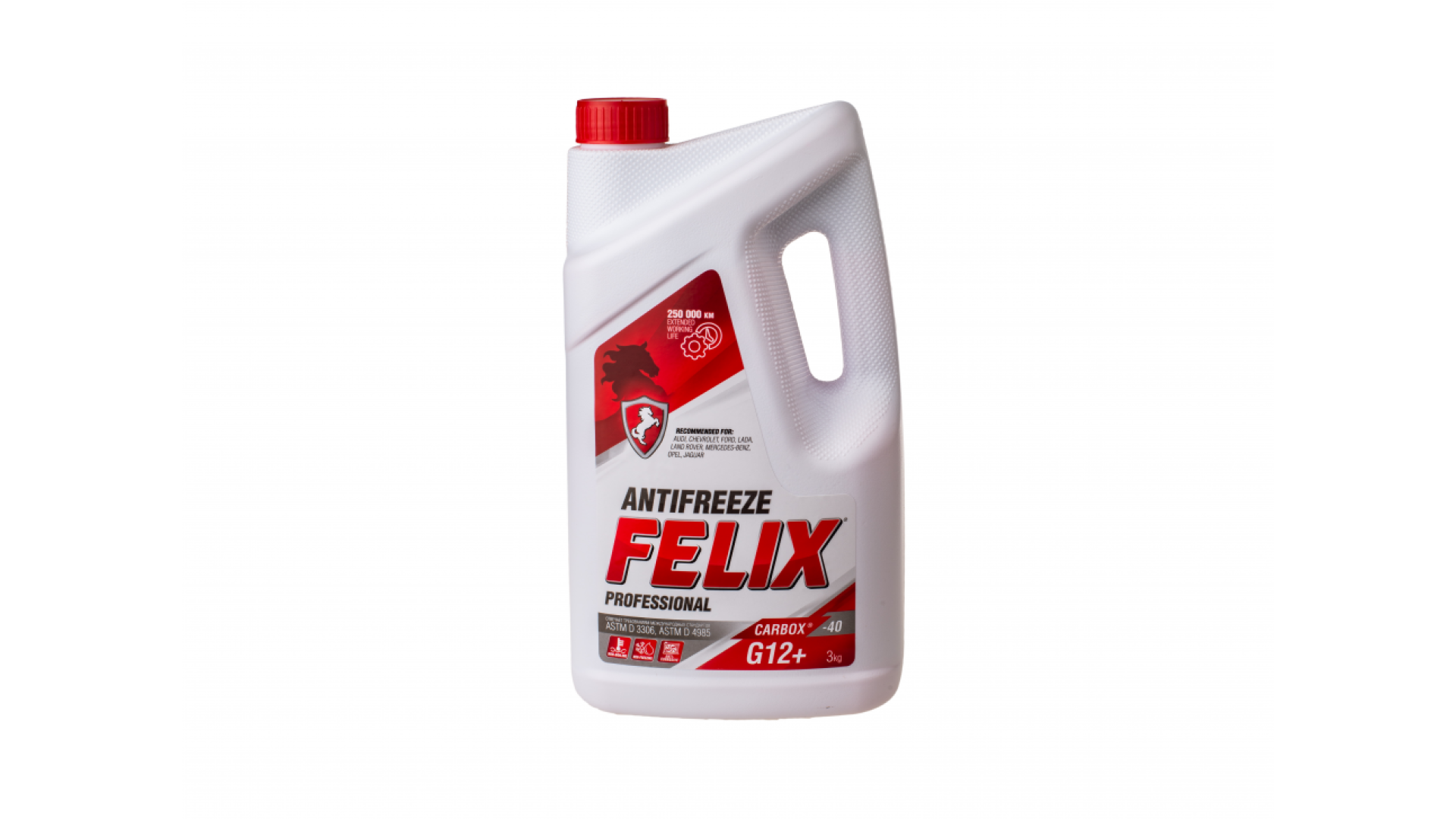 Антифриз G12+ FELIX CARBOX -40 белая банка крас. 3л