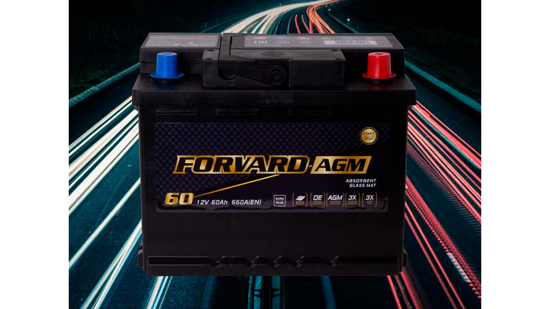 FORWARD AGM L2 60Ah 660A R