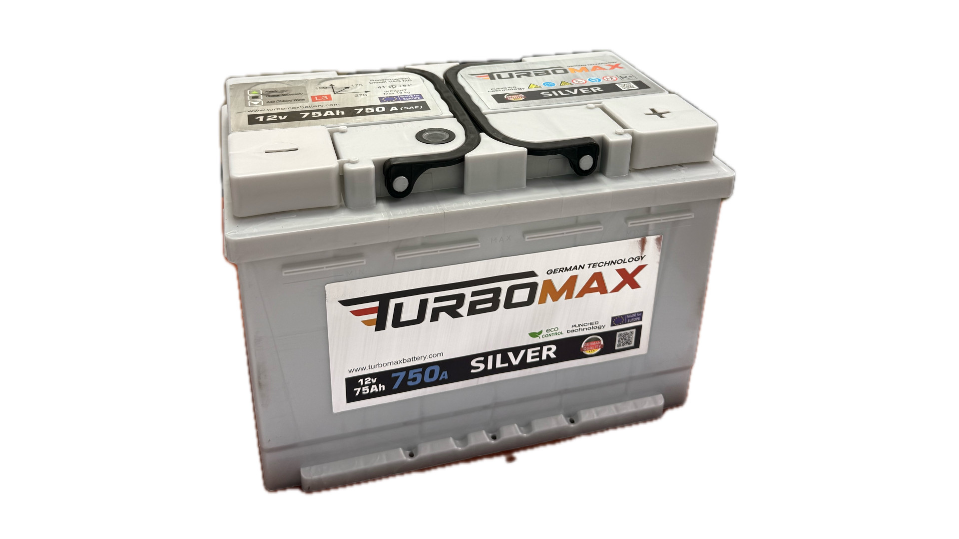 TURBOMAX Silver L3 75Ah 750A R
