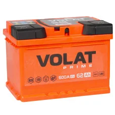 VOLAT Prime LB2 62Ah 600A R (низкий)